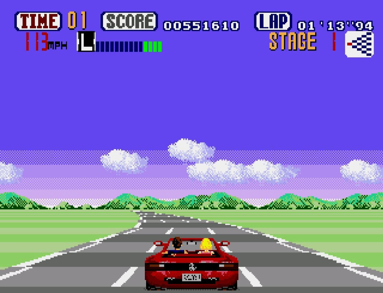 Taste the rainbow 🌈 (Out Run, Genesis)